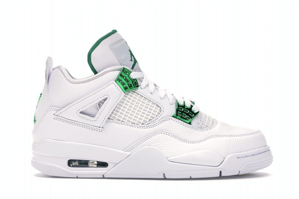 Jordan 4 Retro Metallic Green Sneakers - Authentic | Silhouette King