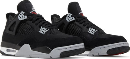 Jordan 4 Retro SE Black Canvas Sneakers - Cushioned Stride