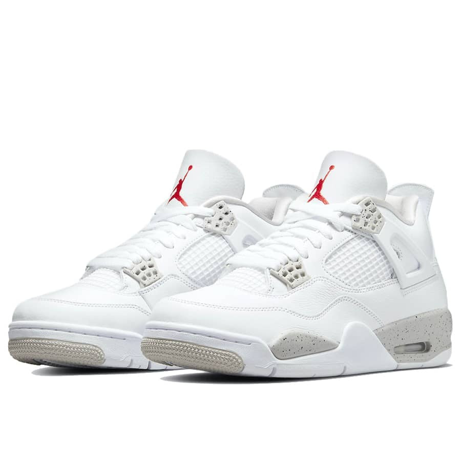 Jordan 4 Retro White Oreo Sneakers - Vintage Inspired | Hype Sneaker
