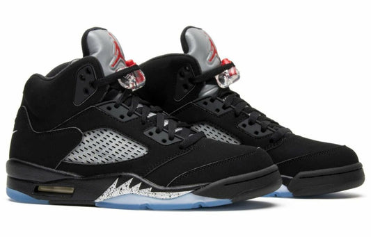 Jordan 5 Retro Black Metallic Sneakers - Cushioned Stride