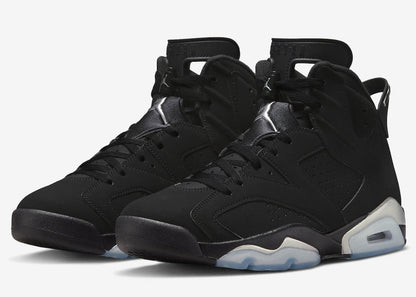 Jordan 6 Retro Chrome Metallic Silver Sneakers - Head-Turner