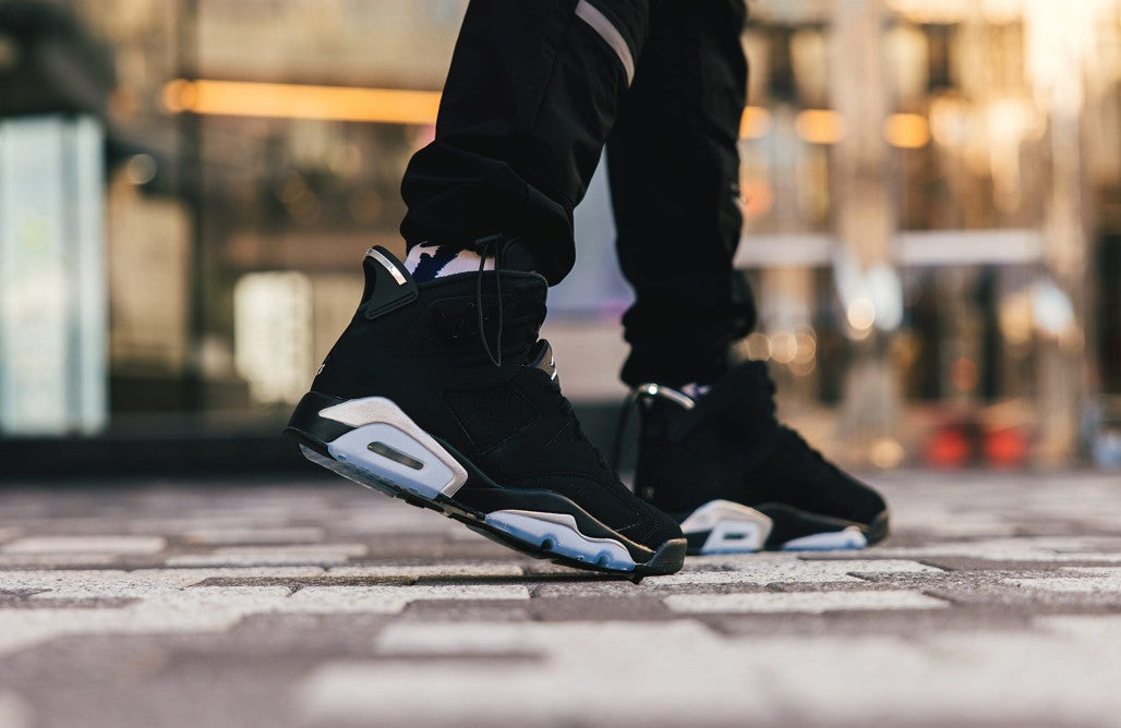 Jordan 6 Retro Chrome Metallic Silver Sneakers - Cushioned Stride