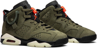 Travis Scott x Air Jordan 6 Olive GS Sneakers - Game Changer