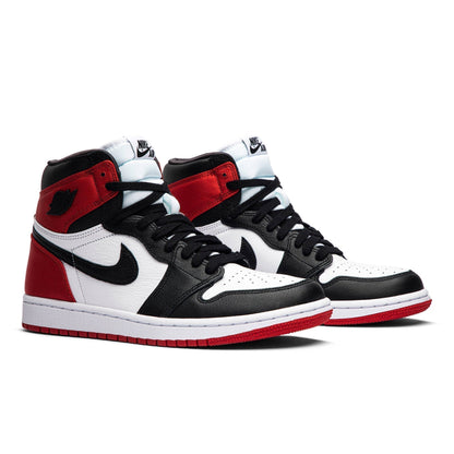 Wmns Air Jordan 1 Retro High ‘Satin Black Toe’ CD0461-016 Sneakers - Elite Ed...